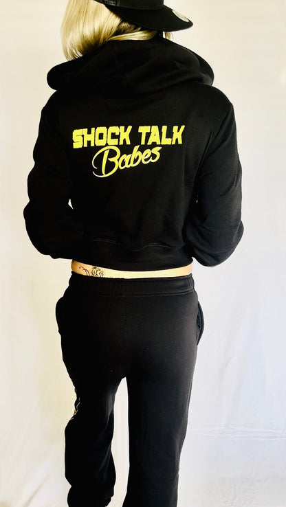 Shock Talk Babes Crop Zip