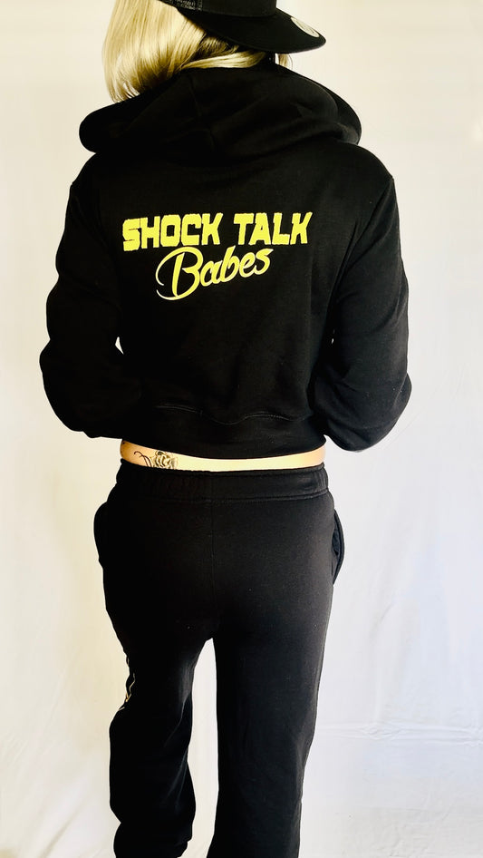 Shock Talk Babes Crop Zip